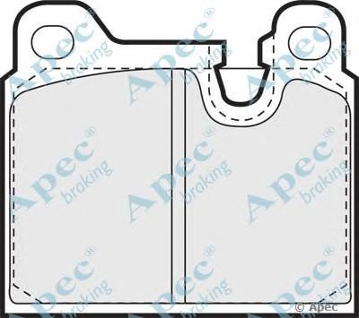 APEC BRAKING pad623 -  Комплект тормозных колодок, дисковый тормоз